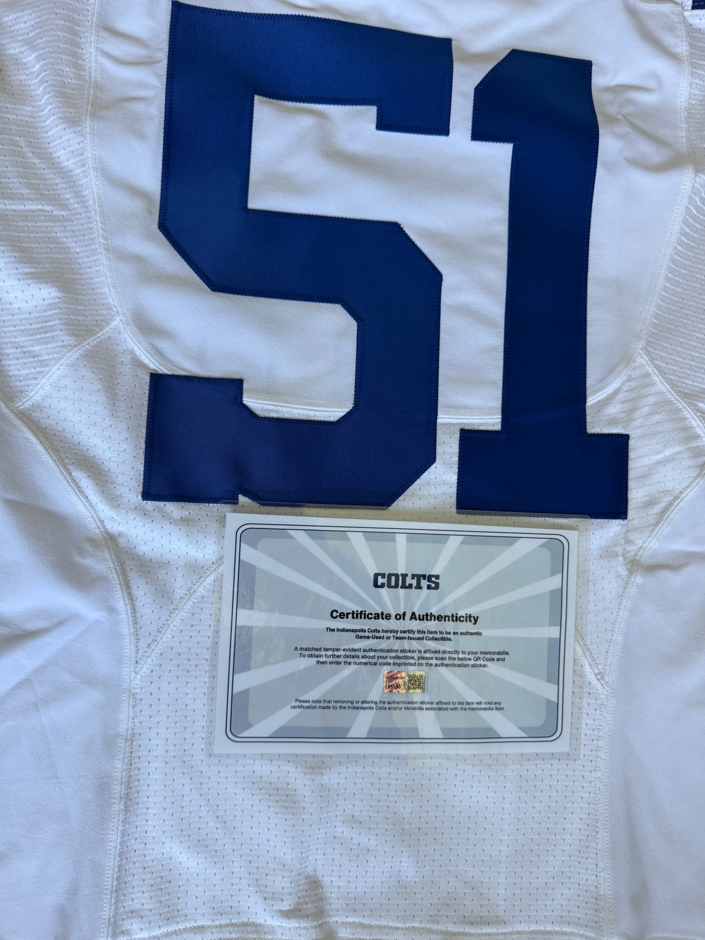 Kwity Paye TEAM ISSUED💪2022 Season Indianapolis Colts NFL Nike Jersey Inc.COA