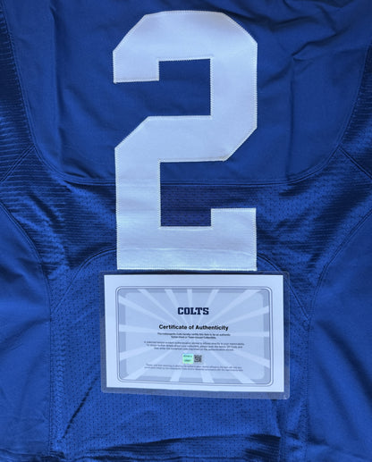 Matt Ryan Team-Issued Indianapolis Colts Nike NFL Jersey Includes COA and Captain's Patch