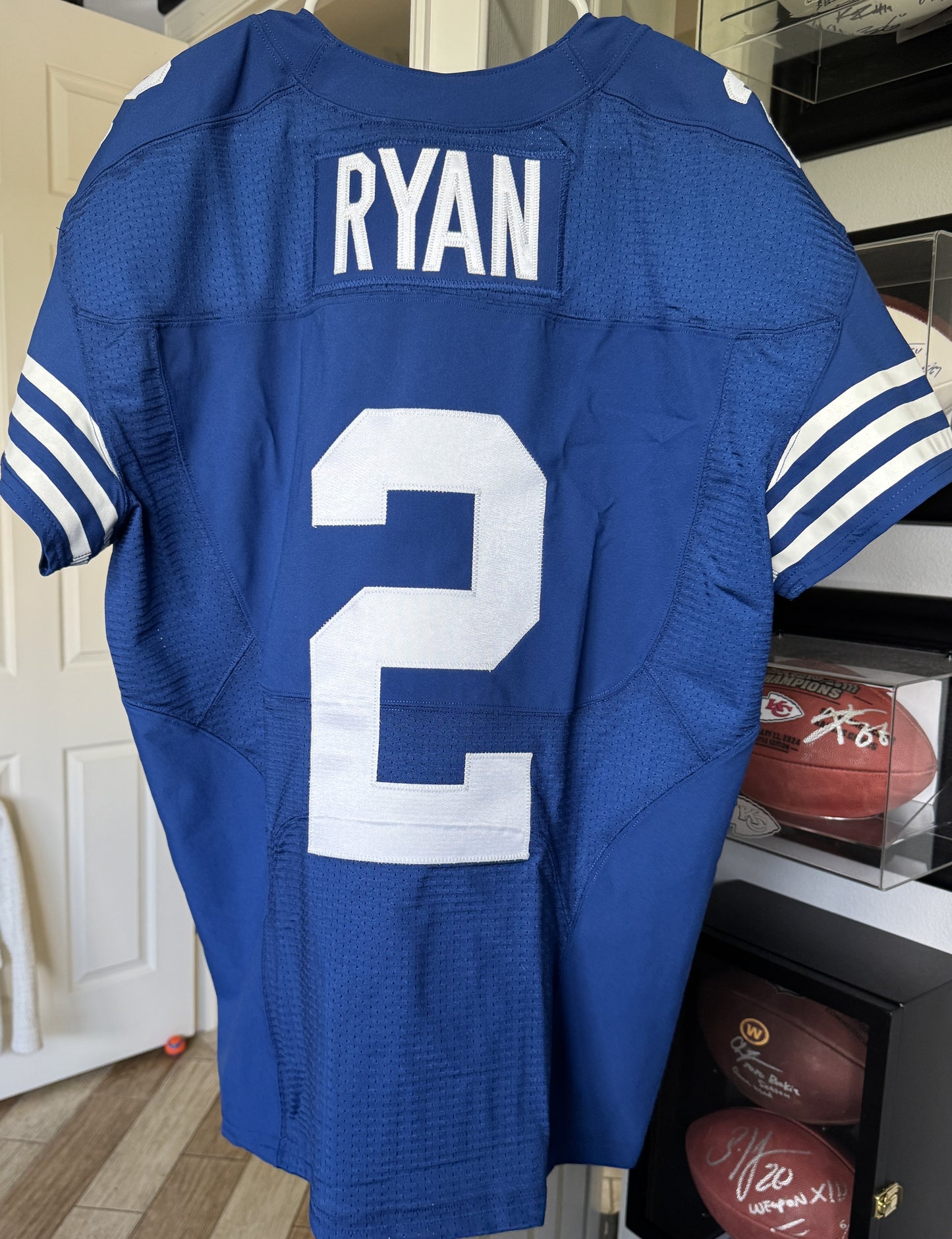 Matt Ryan Team-Issued Indianapolis Colts Nike NFL Jersey Includes COA and Captain's Patch