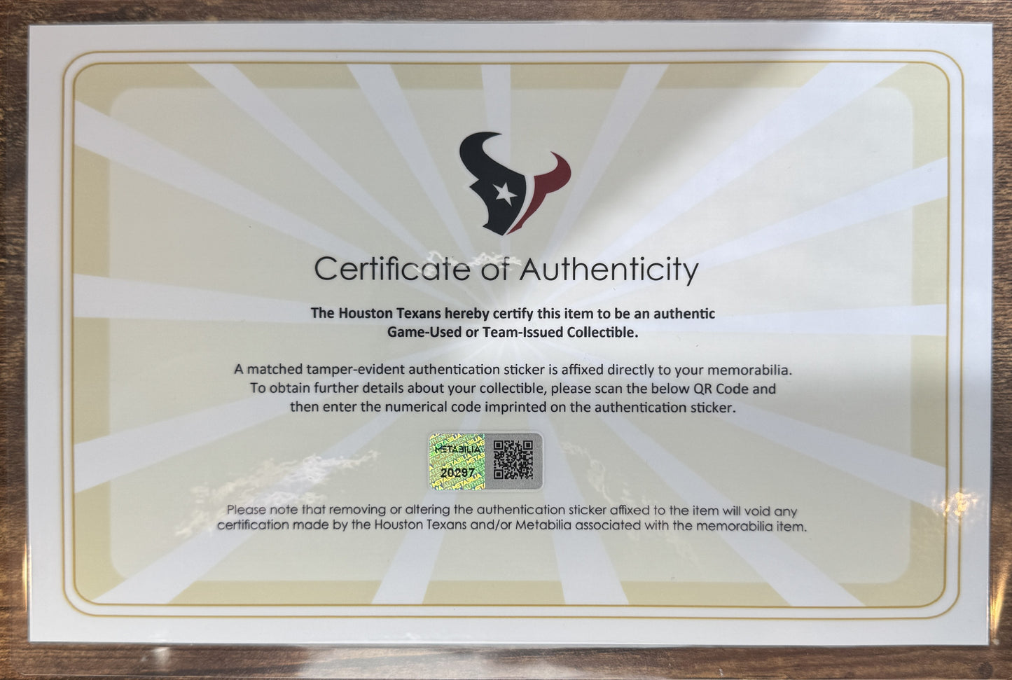Jonathan Greenard TEAM-ISSUED 💪 Houston Texans Nike NFL Jersey 👕 Also includes COA 🛡️