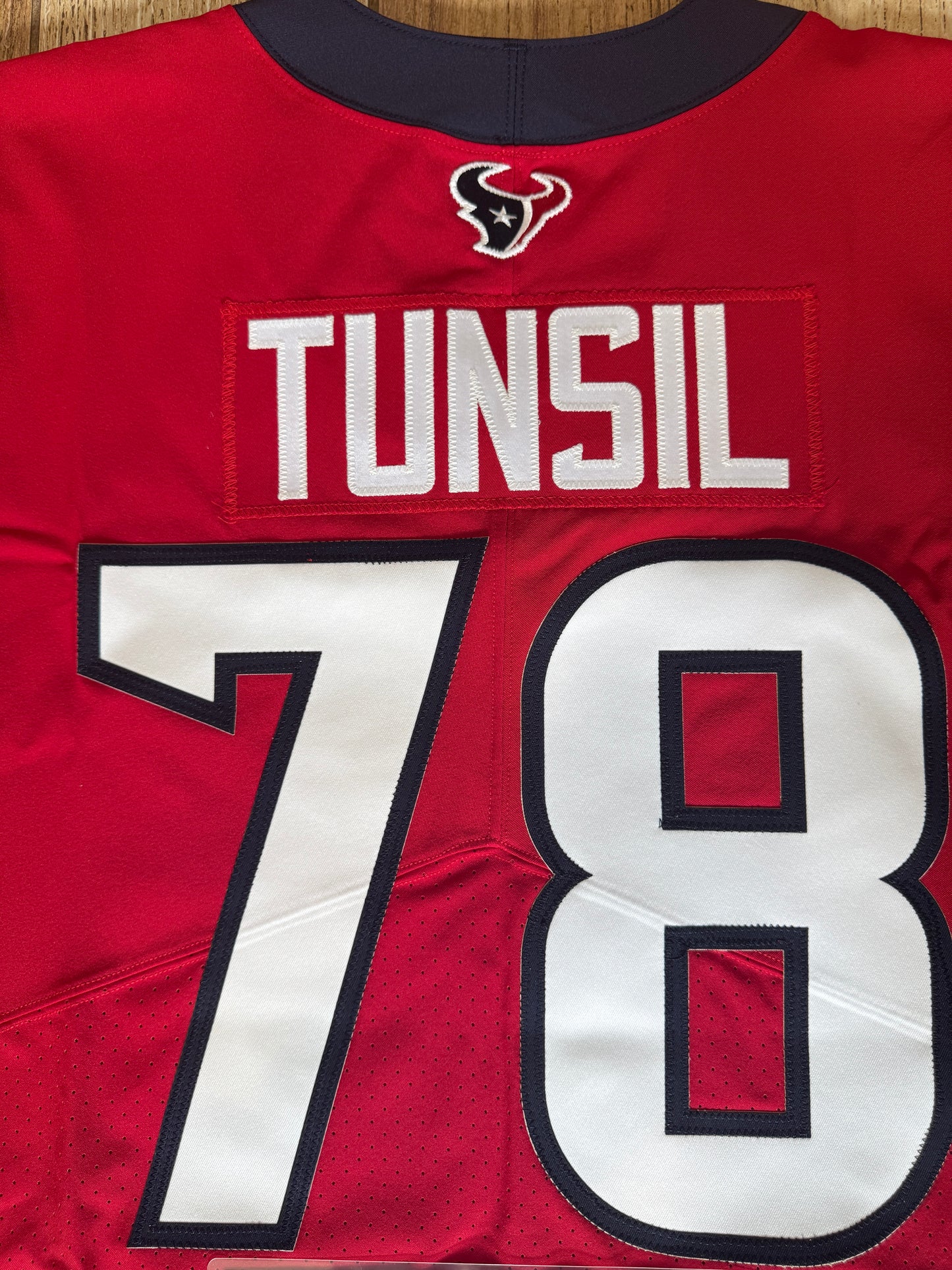Laremy Tunsil Team Issued 💪 Houston Texans 🐂 Nike NFL Jersey 👕 Also included is COA 🛡️