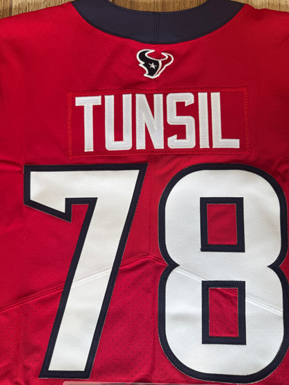 Laremy Tunsil Team Issued 💪 Houston Texans 🐂 Nike NFL Jersey 👕 Also included is COA 🛡️