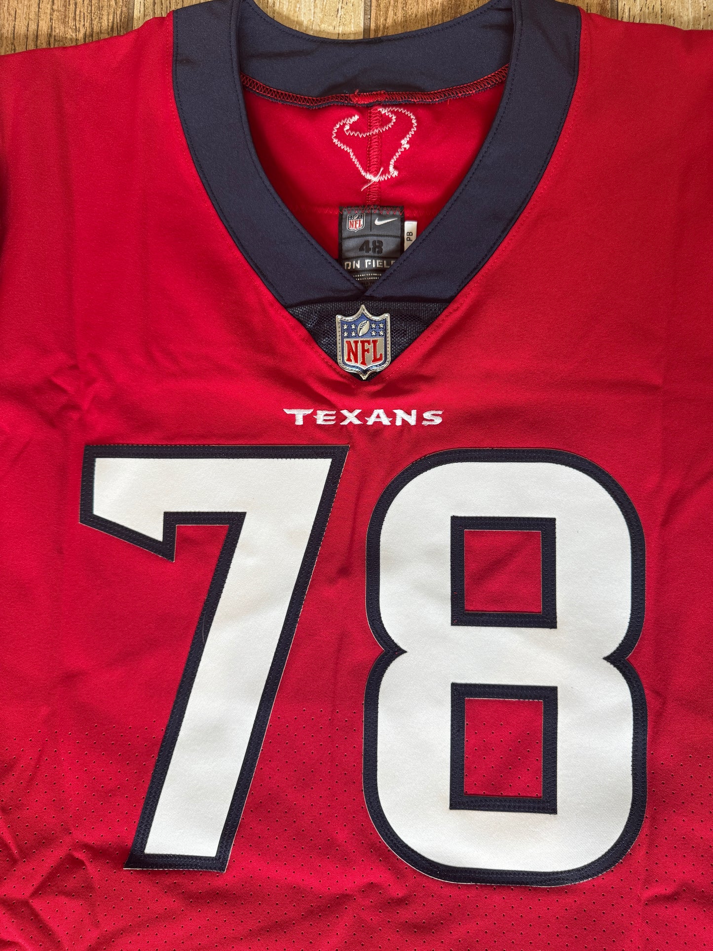 Laremy Tunsil Team Issued 💪 Houston Texans 🐂 Nike NFL Jersey 👕 Also included is COA 🛡️