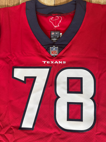 Laremy Tunsil Team Issued 💪 Houston Texans 🐂 Nike NFL Jersey 👕 Also included is COA 🛡️