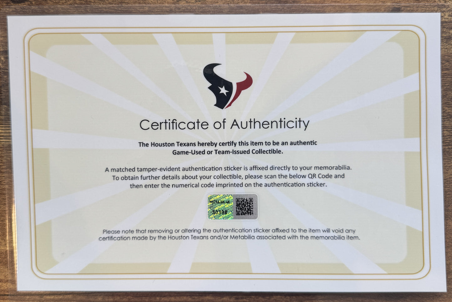 Will Anderson Jr GAME-ISSUED 💪 Houston Texans 🐂 NFL Jersey 👕 Nike Includes COA 💯