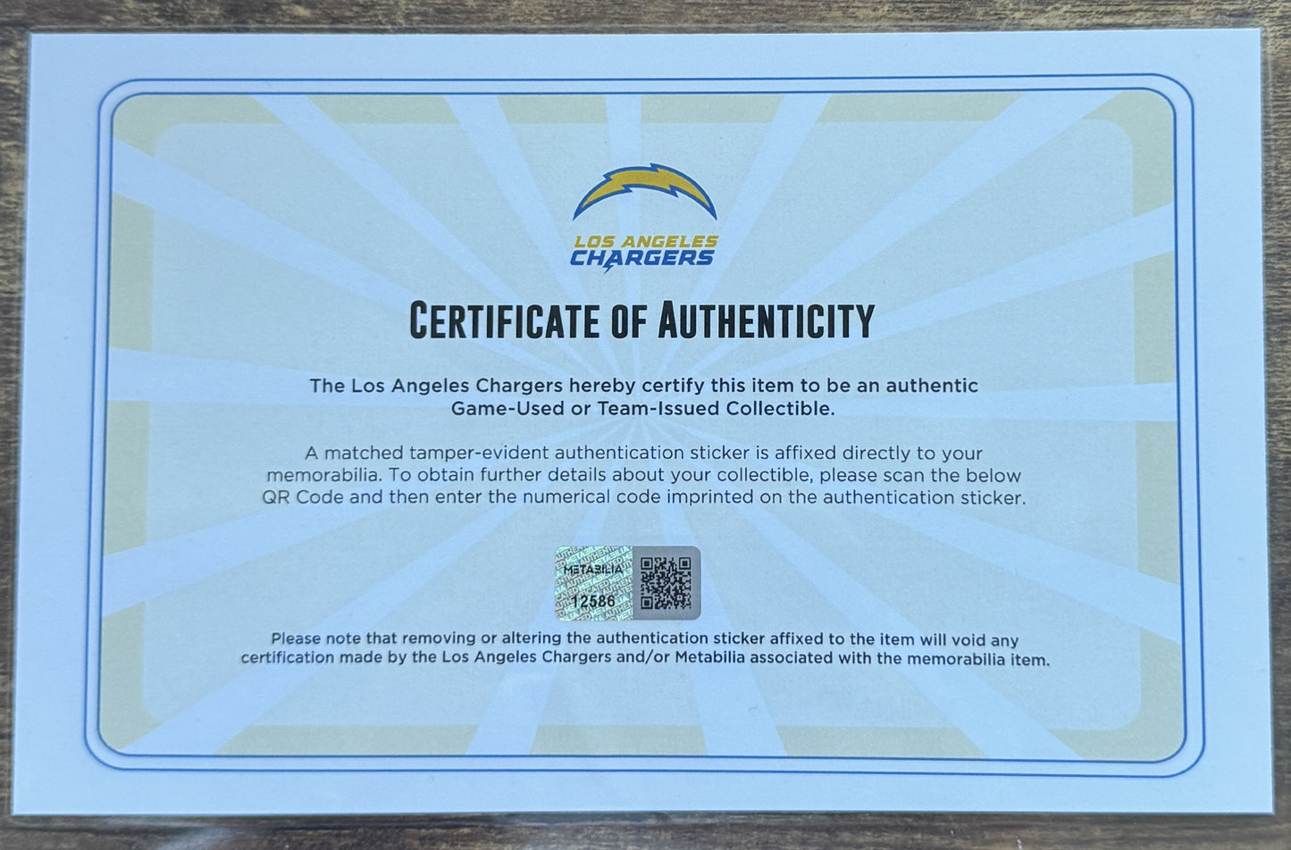 Joey Bosa Hand-SIGNED✍️ & TEAM-ISSUED💪 Los Angeles Chargers⚡NFL Nike Jersey👕