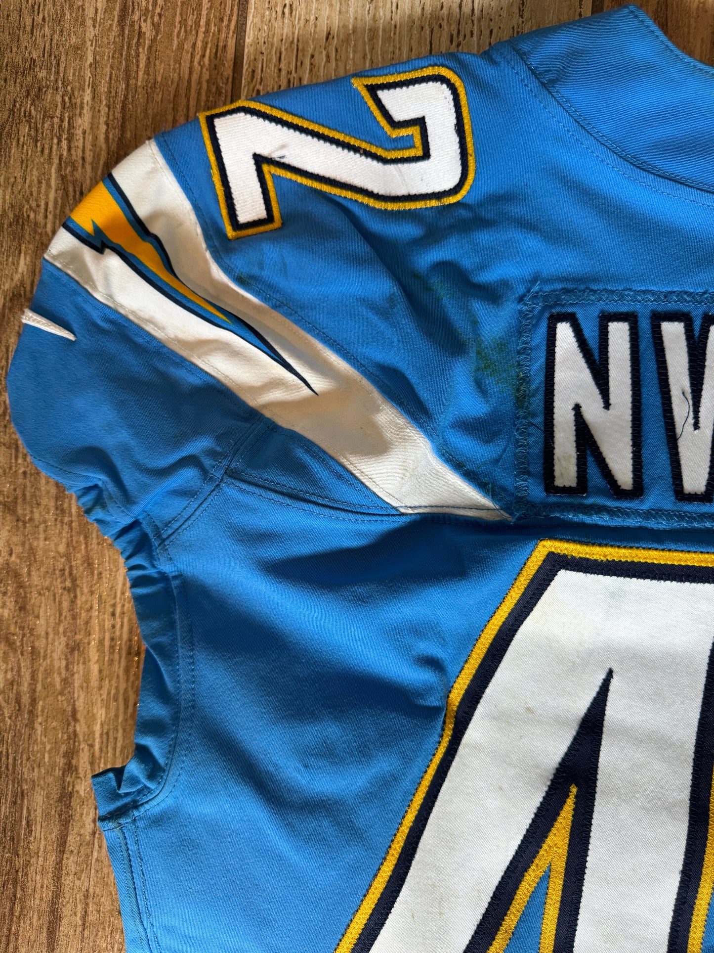 Uchenna Nwosu GAME WORN💪11/18/19 LA Chargers vs. Chiefs🪶NFL Jersey🎽PSA COA