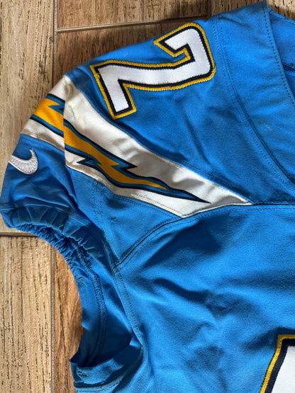 Uchenna Nwosu GAME WORN💪11/18/19 LA Chargers vs. Chiefs🪶NFL Jersey🎽PSA COA
