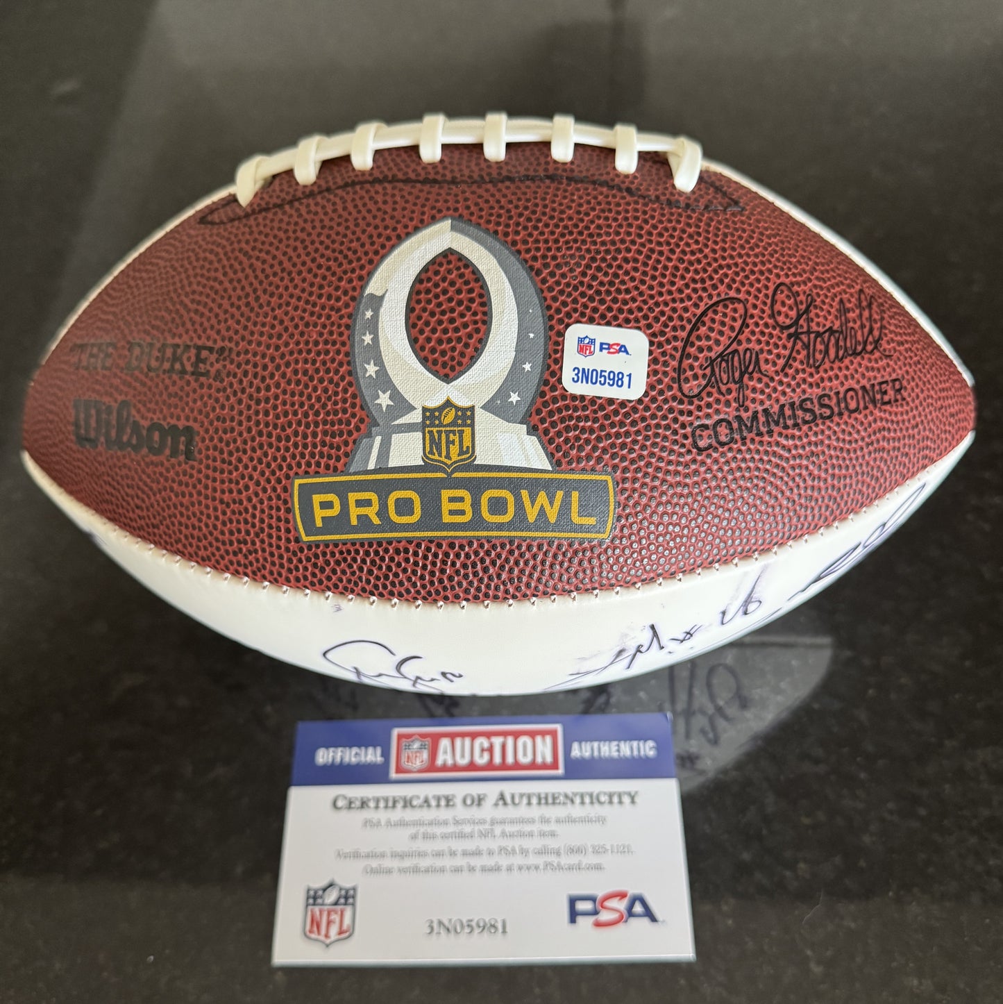 2016 Pro Bowl Games Wilson Ball Signed By Over 25 Players including Russell Wilson, Richard Sherman, Calais Campbell, Todd Gurley, Julio Jones, AJ Green & Malcolm Jenkins