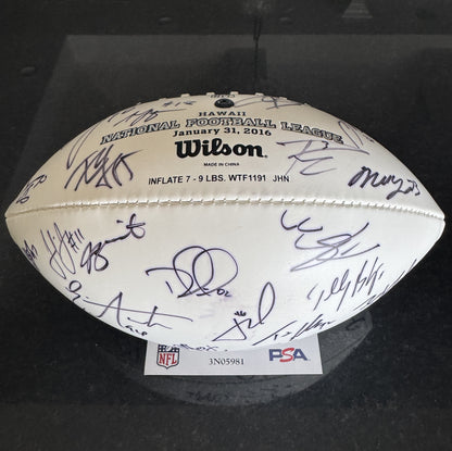 2016 Pro Bowl Games Wilson Ball Signed By Over 25 Players including Russell Wilson, Richard Sherman, Calais Campbell, Todd Gurley, Julio Jones, AJ Green & Malcolm Jenkins
