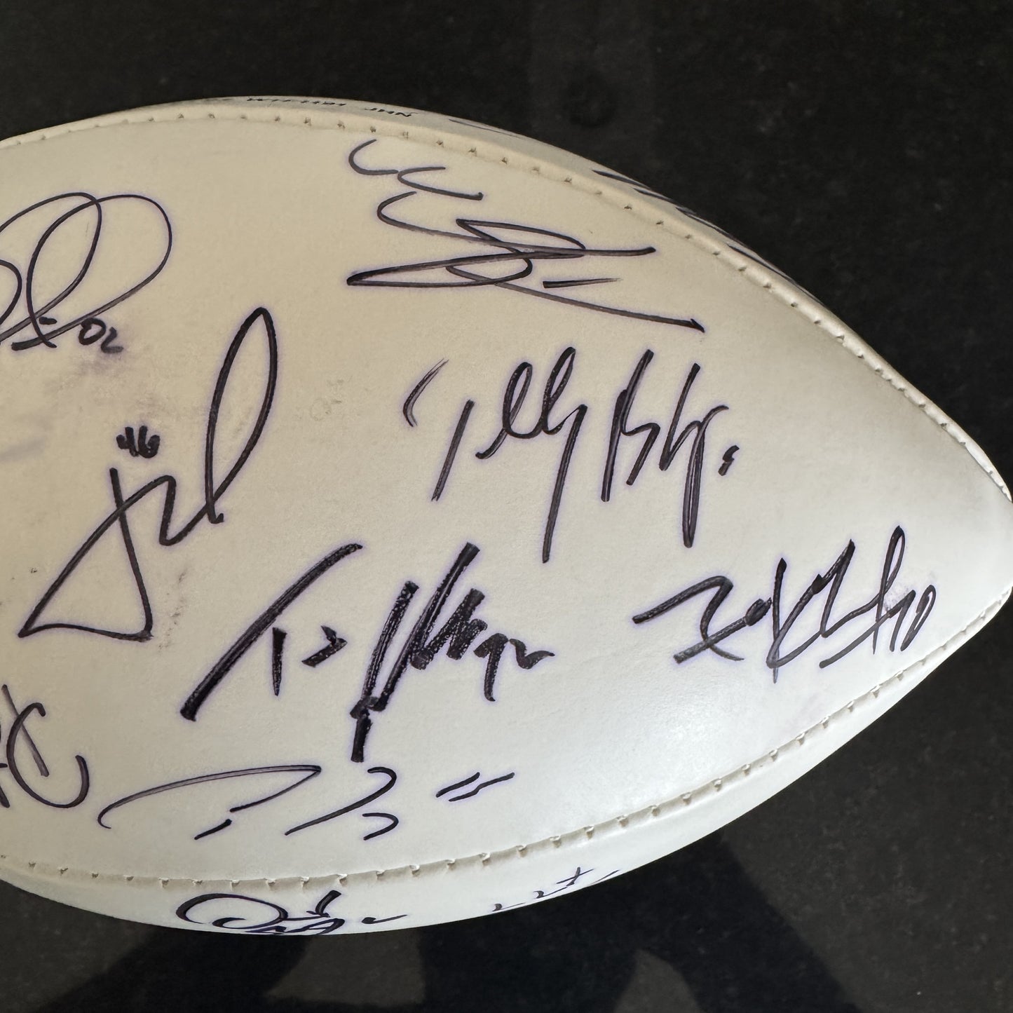 2016 Pro Bowl Games Wilson Ball Signed By Over 25 Players including Russell Wilson, Richard Sherman, Calais Campbell, Todd Gurley, Julio Jones, AJ Green & Malcolm Jenkins
