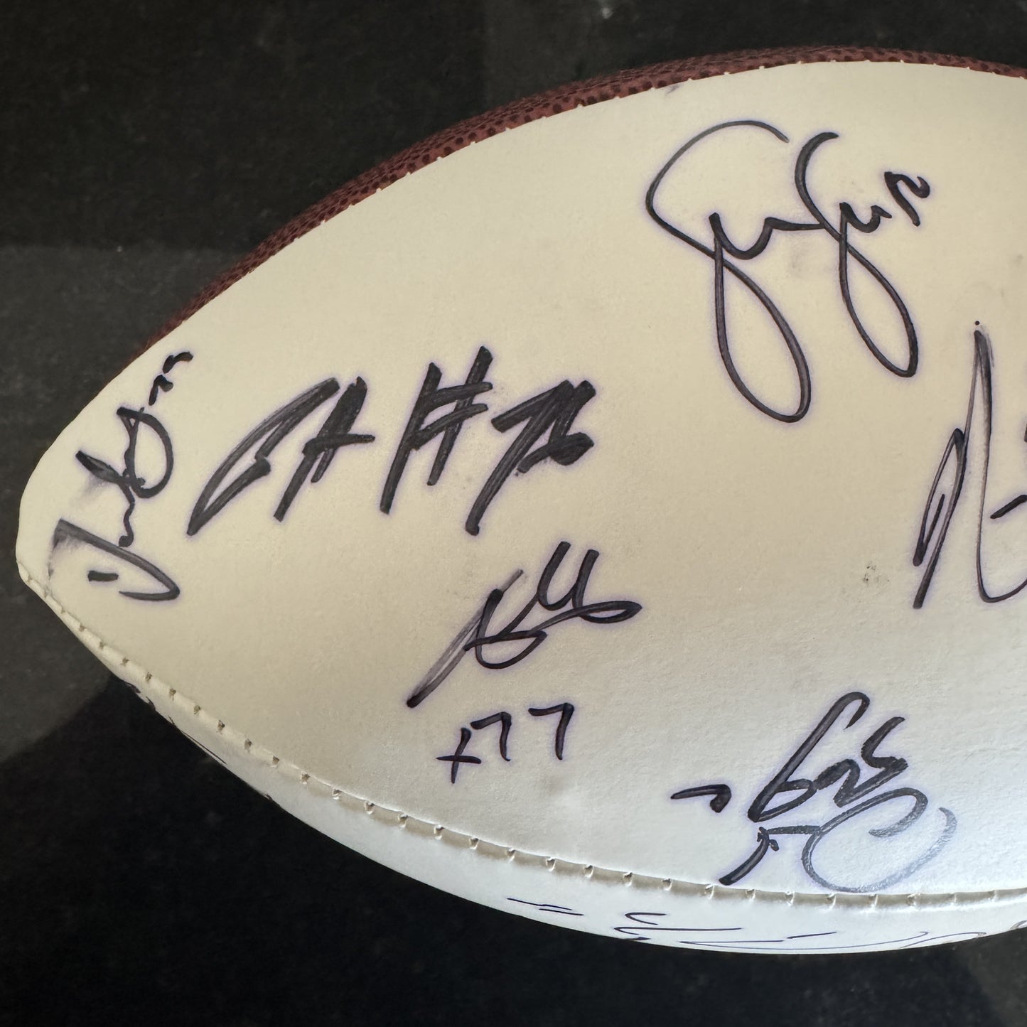 2016 Pro Bowl Games Wilson Ball Signed By Over 25 Players including Russell Wilson, Richard Sherman, Calais Campbell, Todd Gurley, Julio Jones, AJ Green & Malcolm Jenkins