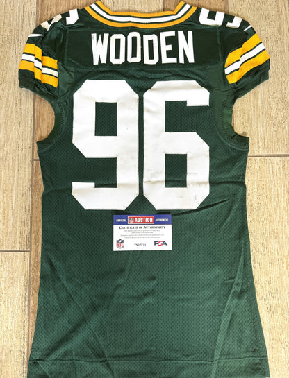 Colby Wooden GAME WORN💪09/6/24 Green Bay Packers Jersey👕vs.Eagles🦅Sao Paulo