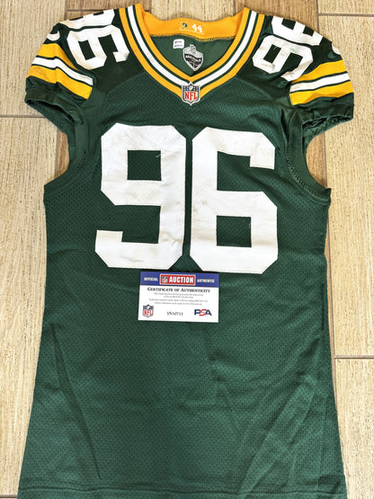 Colby Wooden GAME WORN💪09/6/24 Green Bay Packers Jersey👕vs.Eagles🦅Sao Paulo