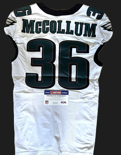 Tristan McCollum GAME WORN💪09/06/2024 Philadelphia Eagles🦅Nike NFL Jersey👕vs. Green Bay Packers in São Paulo Brazil 🇧🇷