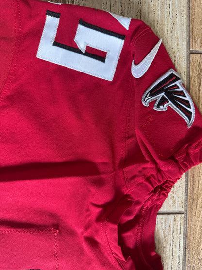 Drew Dalman GAME WORN💪10/10/21 Atlanta Falcons🦅NFL Jersey - Nike PSA COA💯vs.Jets (London)