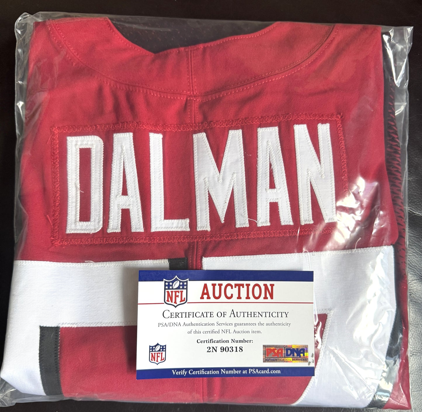 Drew Dalman GAME WORN💪10/10/21 Atlanta Falcons🦅NFL Jersey - Nike PSA COA💯vs.Jets (London)