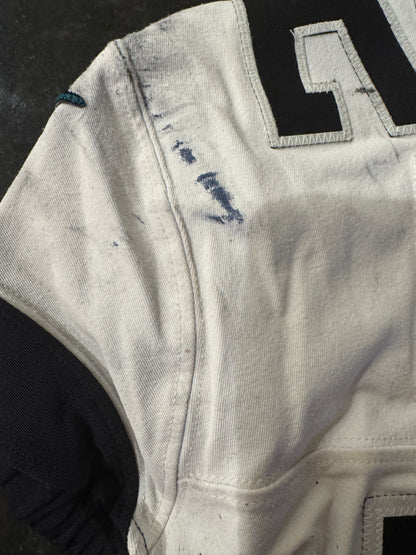 DaVon Hamilton GAME USED 💪 09/29/24 PHOTO MATCHED 📸 Jacksonville Jaguars 🐆Nike NFL Jersey👕inc. PSA COA 🛡️ vs. Houston Texans
