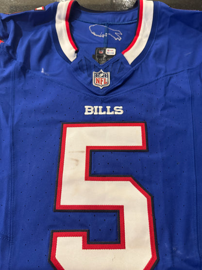 Kaiir Elam GAME WORN💪10/20/24 PHOTO MATCHED📸Bills🦬NFL Jersey🎽Nike| PSA COA vs.Titans