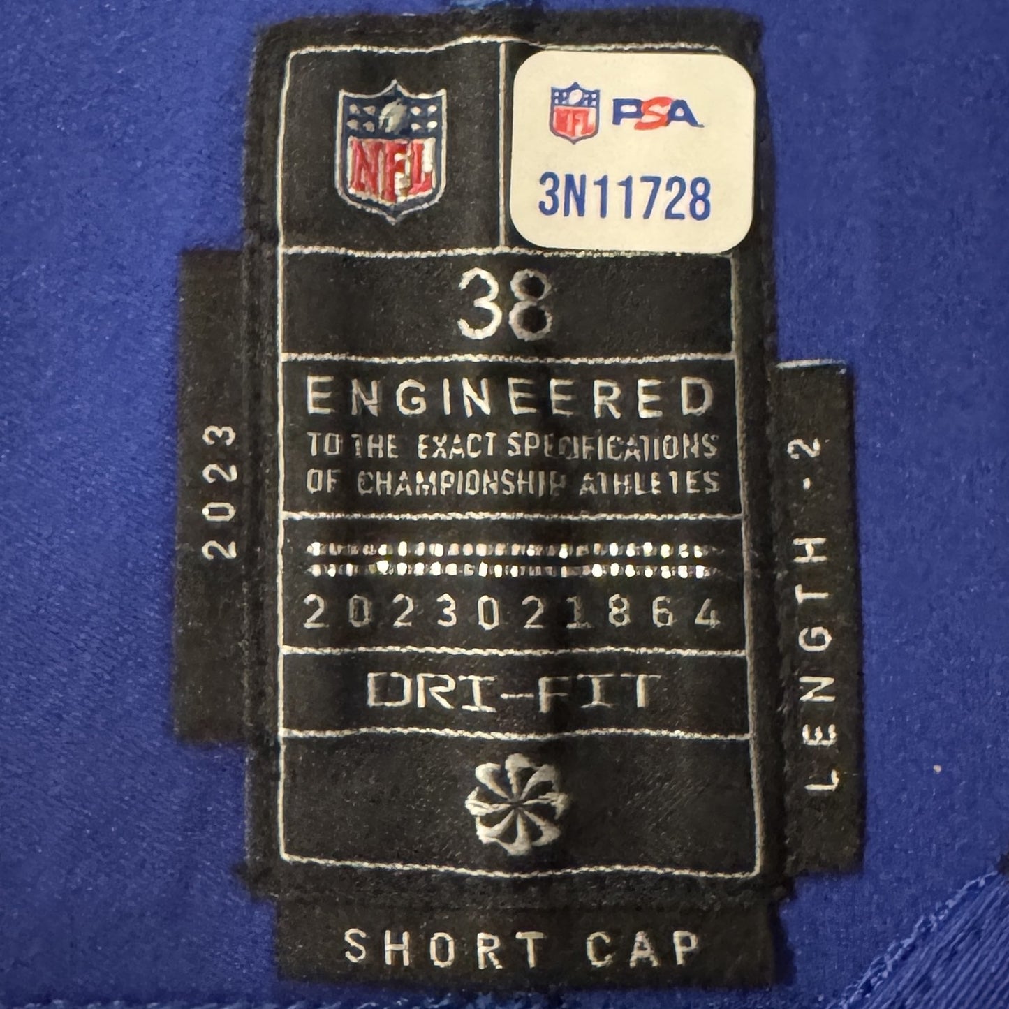 Kaiir Elam GAME WORN💪10/20/24 PHOTO MATCHED📸Bills🦬NFL Jersey🎽Nike| PSA COA vs.Titans
