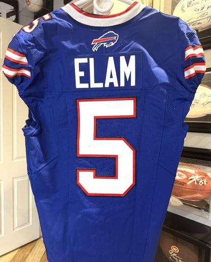 Kaiir Elam GAME WORN💪10/20/24 PHOTO MATCHED📸Bills🦬NFL Jersey🎽Nike| PSA COA vs.Titans