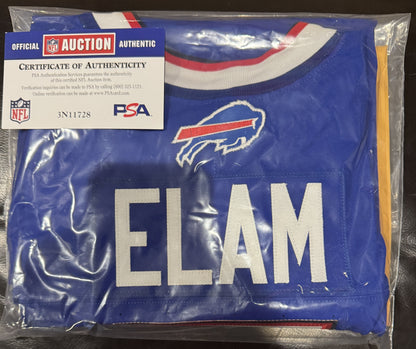 Kaiir Elam GAME WORN💪10/20/24 PHOTO MATCHED📸Bills🦬NFL Jersey🎽Nike| PSA COA vs.Titans