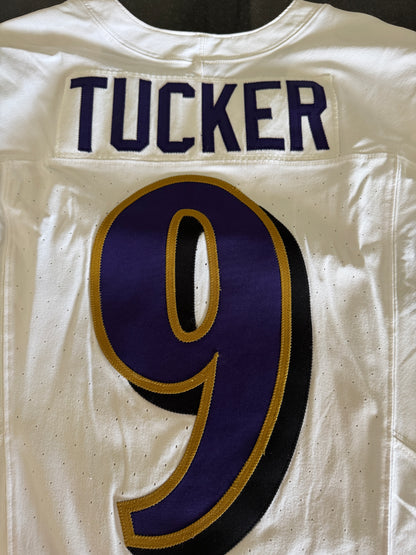 Justin Tucker GAME WORN💪11/25/24 Baltimore Ravens💜NFL Jersey vs.Chargers⚡Includes COA