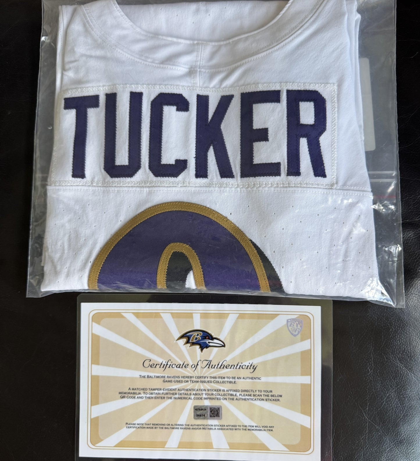 Justin Tucker GAME WORN💪11/25/24 Baltimore Ravens💜NFL Jersey vs.Chargers⚡Includes COA