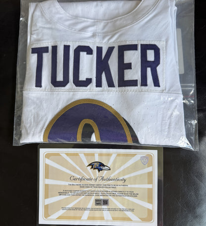 Justin Tucker GAME WORN💪11/25/24 Baltimore Ravens💜NFL Jersey vs.Chargers⚡Includes COA