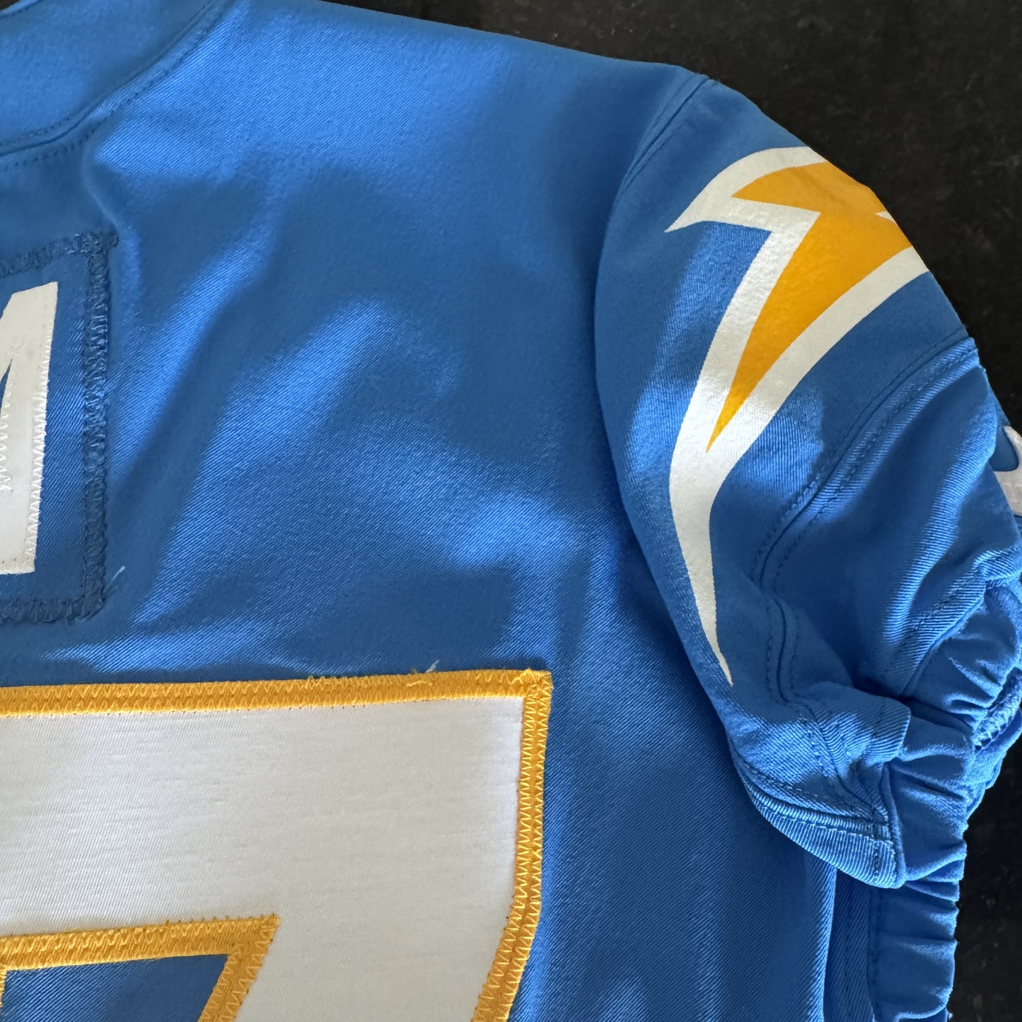 Joey Bosa TEAM-ISSUED💪Hand-SIGNED✍️Los Angeles Chargers⚡NFL Nike Jersey👕inc. Captains Patch + COA📏