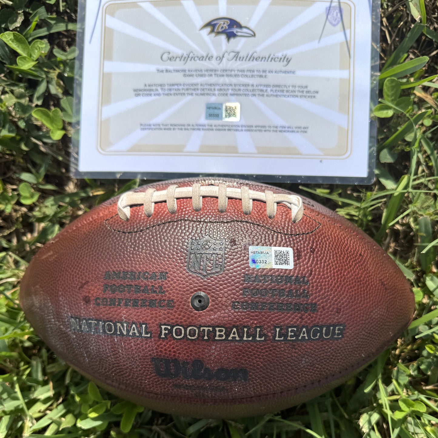 Isaiah Likely Signed🖊️GAME USED💪12/21/24 Baltimore Ravens💜NFL Ball Inscribed 1 TD🏈vs Steelers (Ravens Win)