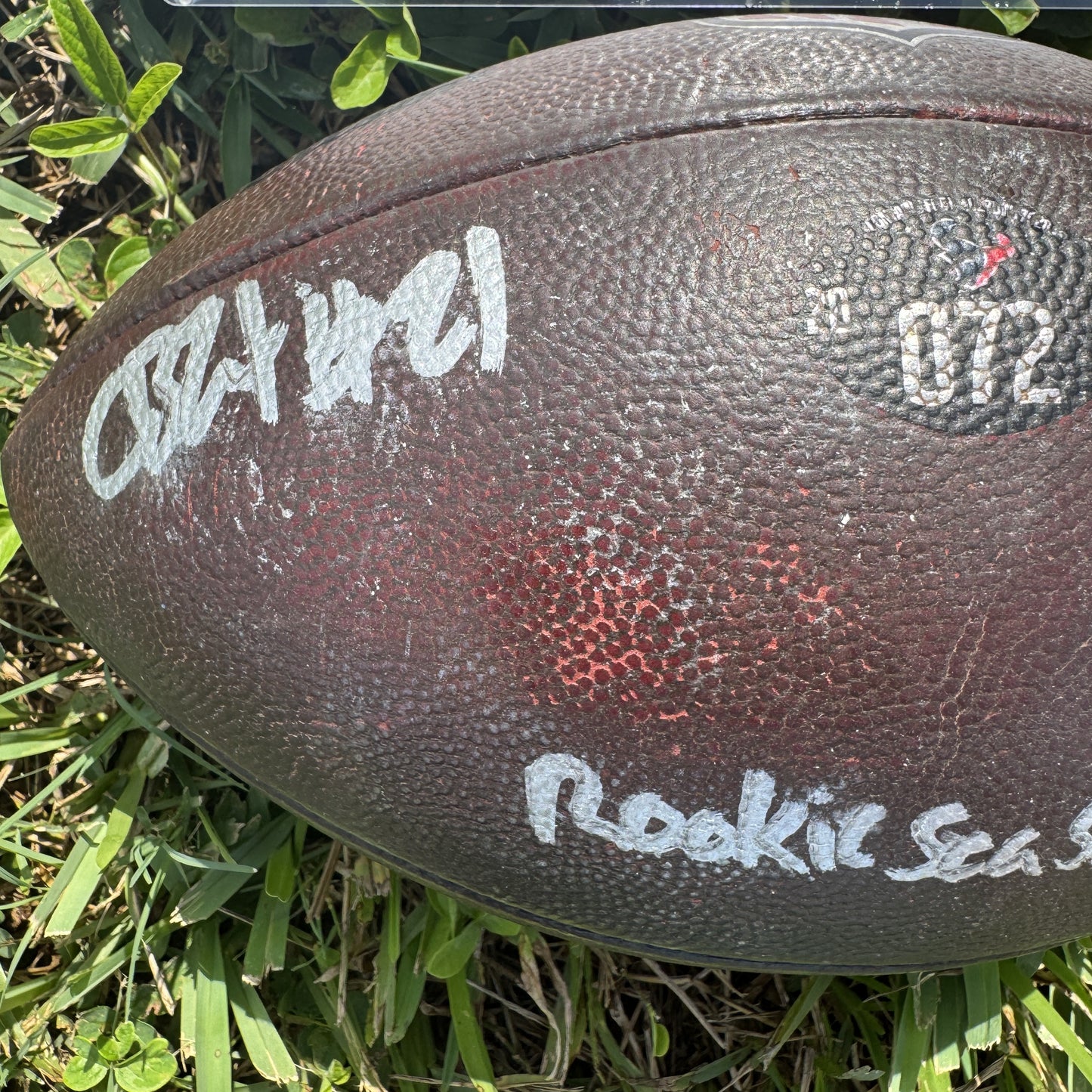 Calen Bullock + Kamari Lassiter Hand Signed 🖊️ GAME USED 💪 2024-2025 Season Houston Texans Wilson Ball Inscribed “Rookie Season”