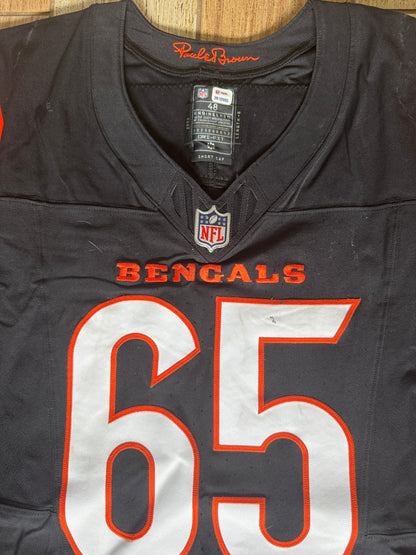 Alex Cappa GAME WORN💪10/06/24 Cincinnati Bengals🐅vs.Baltimore Ravens NFL Jersey👕Includes COA