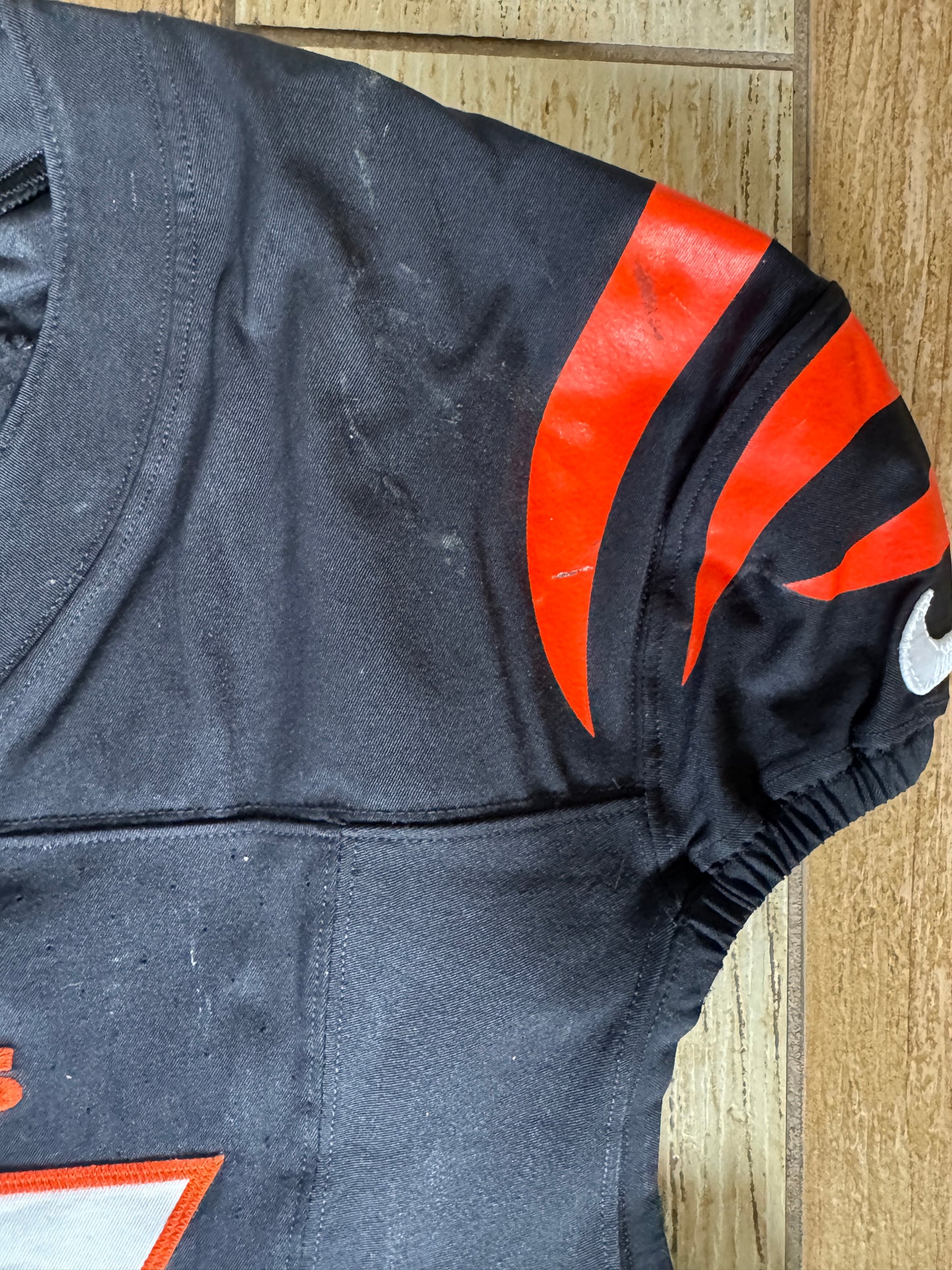 Alex Cappa GAME WORN💪10/06/24 Cincinnati Bengals🐅vs.Baltimore Ravens NFL Jersey👕Includes COA