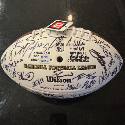 TOM BRADY 🐐 New England Patriots Multi Team Signed 2013 Panel Ball With Patriots Logo Signed By Over 30 Players Inc. Tom Brady, Rob Gronkowski, Stephen Gostkowski, Chandler Jones, Devin McCourty, Rob Ninkovich and Jamie Collins 💥