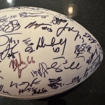 TOM BRADY 🐐 New England Patriots Multi Team Signed 2013 Panel Ball With Patriots Logo Signed By Over 30 Players Inc. Tom Brady, Rob Gronkowski, Stephen Gostkowski, Chandler Jones, Devin McCourty, Rob Ninkovich and Jamie Collins 💥