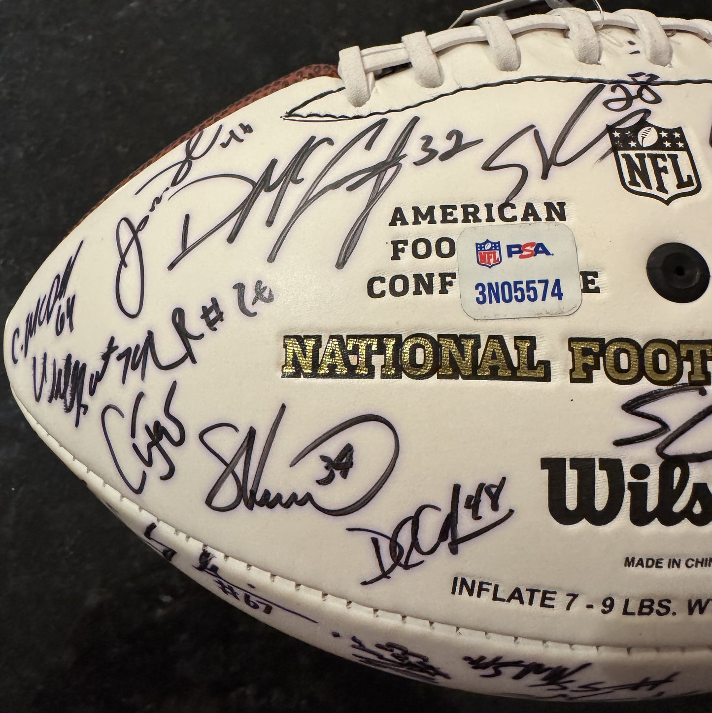 TOM BRADY 🐐 New England Patriots Multi Team Signed 2013 Panel Ball With Patriots Logo Signed By Over 30 Players Inc. Tom Brady, Rob Gronkowski, Stephen Gostkowski, Chandler Jones, Devin McCourty, Rob Ninkovich and Jamie Collins 💥