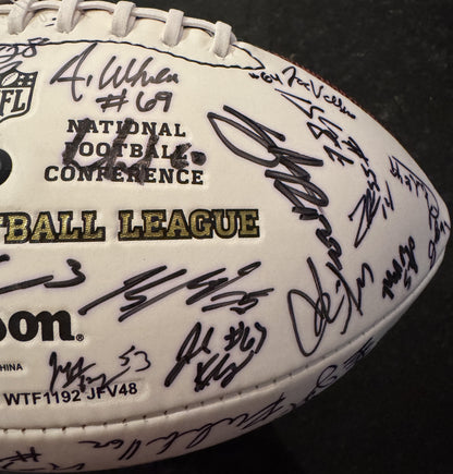 TOM BRADY 🐐 New England Patriots Multi Team Signed 2013 Panel Ball With Patriots Logo Signed By Over 30 Players Inc. Tom Brady, Rob Gronkowski, Stephen Gostkowski, Chandler Jones, Devin McCourty, Rob Ninkovich and Jamie Collins 💥