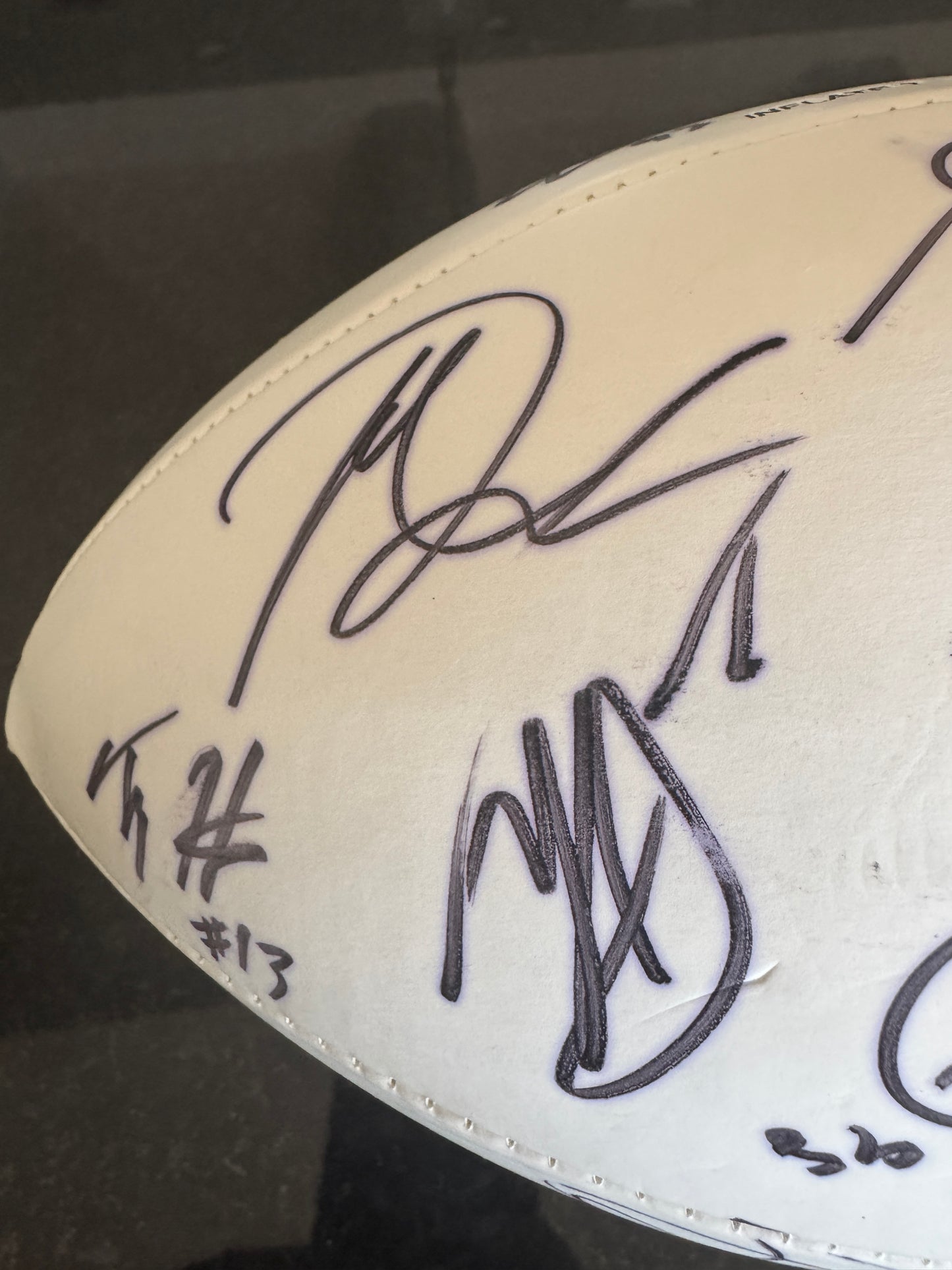Wilson Pro Bowl Panel Ball Signed By Over 25 Players inc. Drew Brees, JJ Watt, Jason Kelce, TY Hilton, AJ Green, Andy Dalton, Andrew Luck, Calias Campbell & Pat Mcafee Also included is PSA Authenticity 🛡️