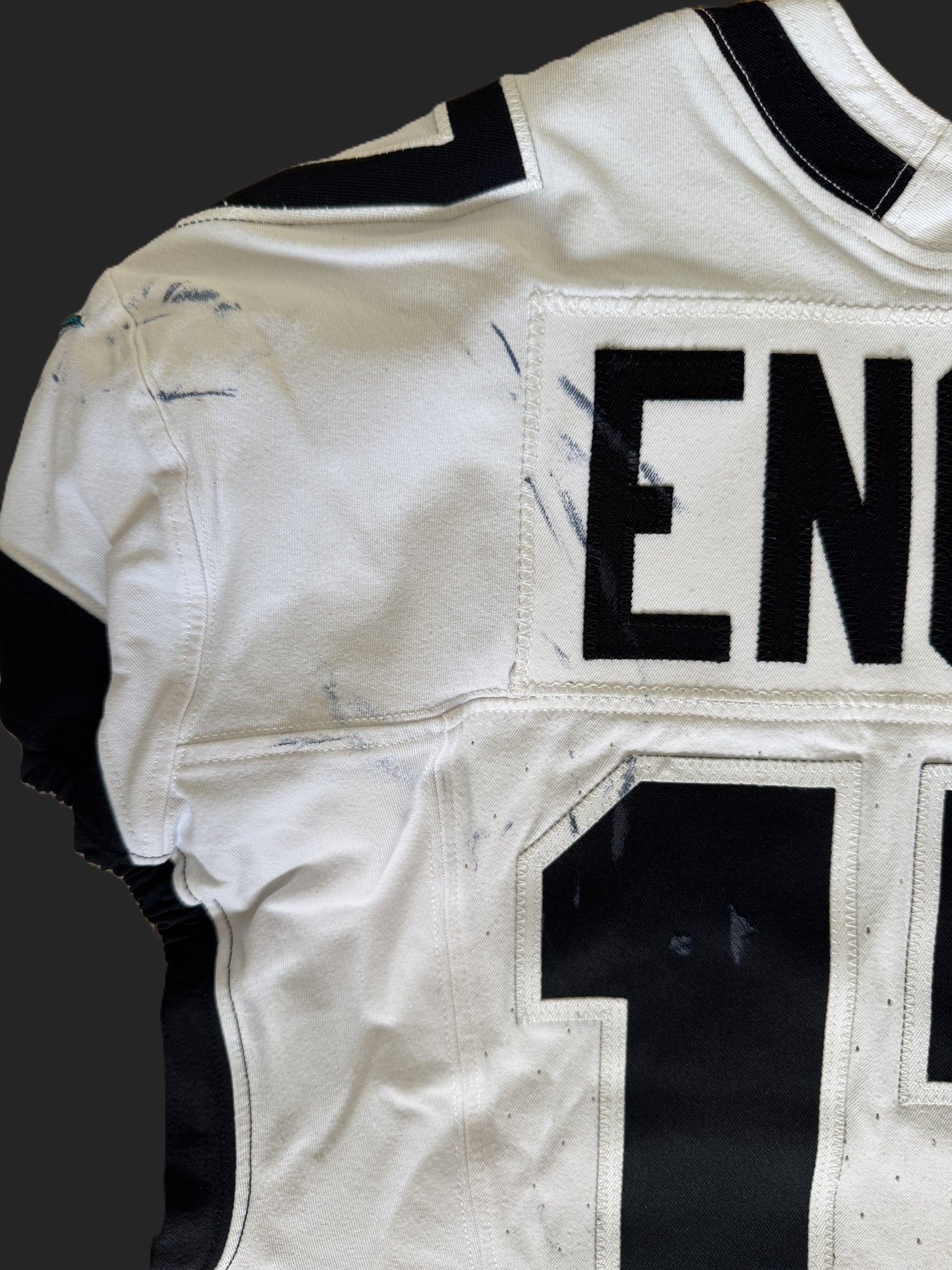 Evan Engram GAME USED 💪 10/13/24 PHOTO MATCHED 📸 Jacksonville Jaguars 🐆 Nike NFL On-Field Jersey👕 vs. Chicago Bears (London Game) 🌍