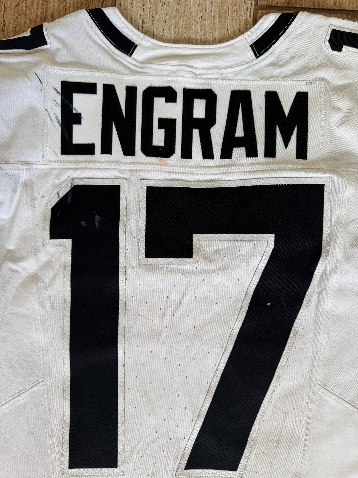 Evan Engram GAME USED 💪 10/13/24 PHOTO MATCHED 📸 Jacksonville Jaguars 🐆 Nike NFL On-Field Jersey👕 vs. Chicago Bears (London Game) 🌍