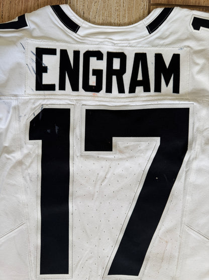 Evan Engram GAME USED 💪 10/13/24 PHOTO MATCHED 📸 Jacksonville Jaguars 🐆 Nike NFL On-Field Jersey👕 vs. Chicago Bears (London Game) 🌍