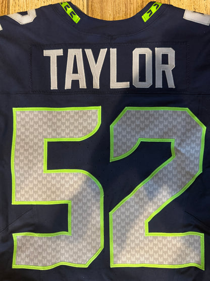 Darrell Taylor GAME WORN 💪 11/12/23 & 12/18/23 Seattle Seahawks Nike NFL Jersey 👕 Worn in two separate victories: 11/12/23 vs. Commanders + 12/18/23 vs. Eagles
