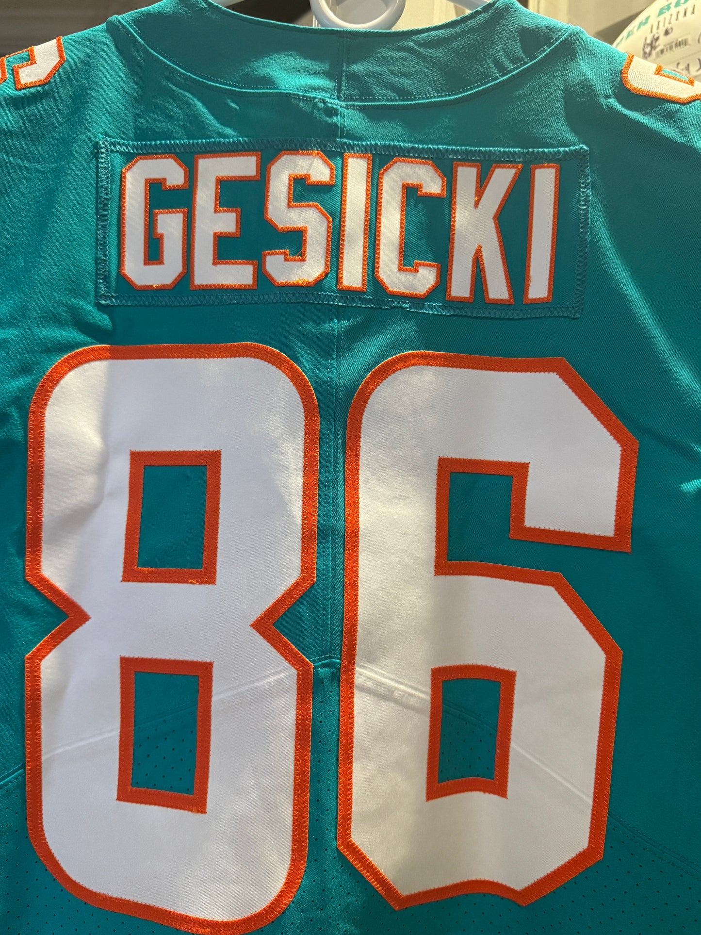 Mike Gesicki GAME ISSUED 💥 Miami Dolphins 🐬 On-Field NFL Jersey Inc. PSA Authenticity 🛡️