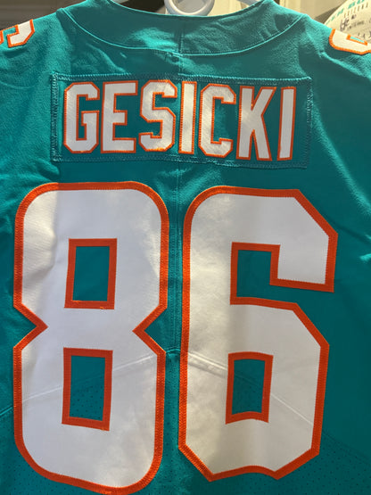 Mike Gesicki GAME ISSUED 💥 Miami Dolphins 🐬 On-Field NFL Jersey Inc. PSA Authenticity 🛡️
