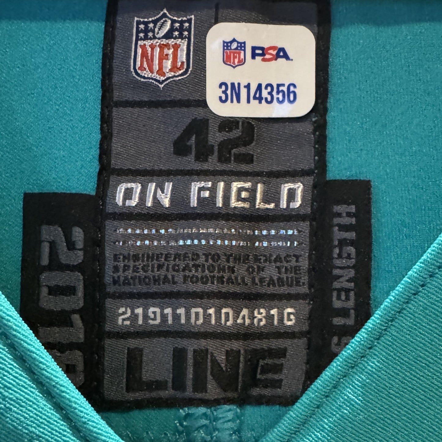 Mike Gesicki GAME ISSUED 💥 Miami Dolphins 🐬 On-Field NFL Jersey Inc. PSA Authenticity 🛡️
