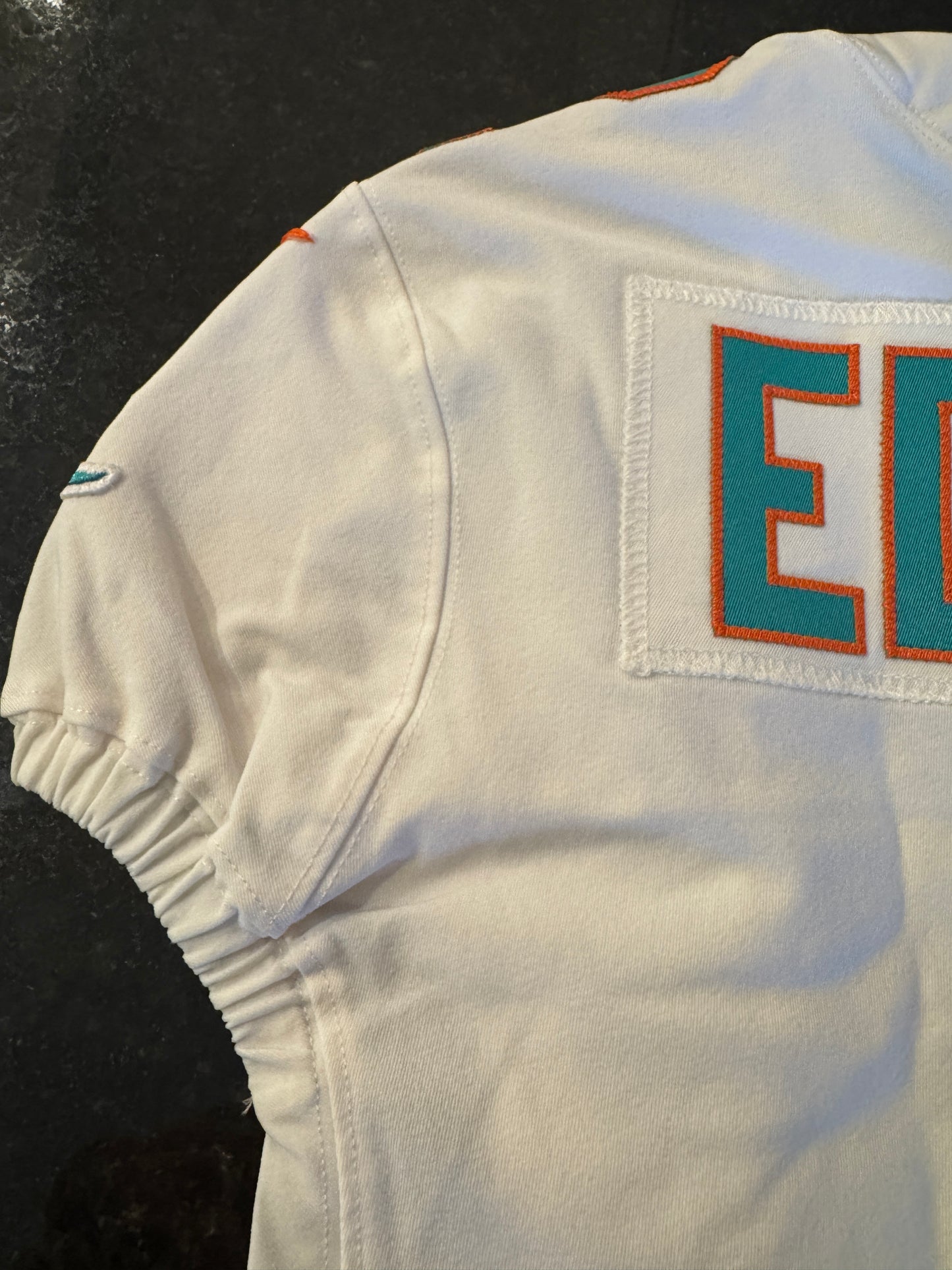 Chase Edmonds GAME ISSUED 💪 Miami Dolphins 🐬 Nike On-Field NFL Jersey 👕 Inc. PSA Authenticity 🛡️