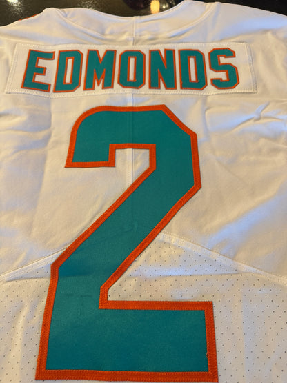 Chase Edmonds GAME ISSUED 💪 Miami Dolphins 🐬 Nike On-Field NFL Jersey 👕 Inc. PSA Authenticity 🛡️