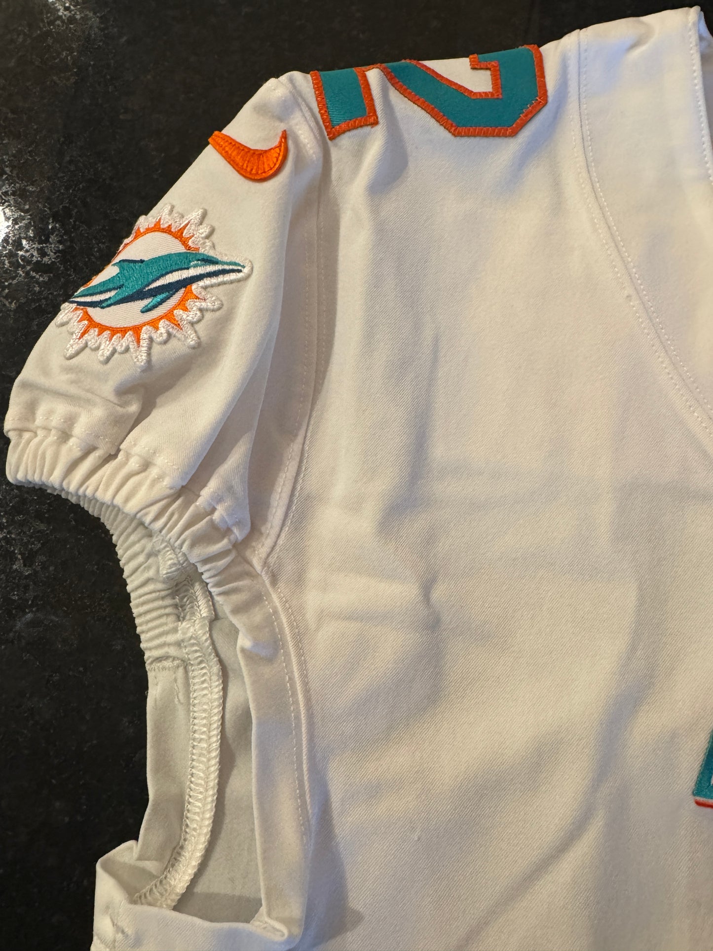Chase Edmonds GAME ISSUED 💪 Miami Dolphins 🐬 Nike On-Field NFL Jersey 👕 Inc. PSA Authenticity 🛡️