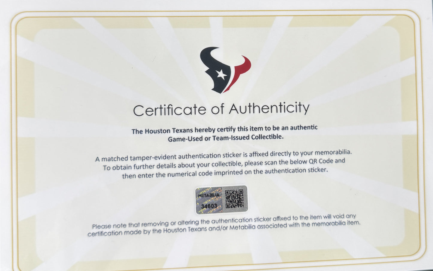 Brevin Jordan TEAM ISSUED 💪🏽 Houston Texans 🐂 Nike NFL Jersey 👕 Also Includes COA 🛡️